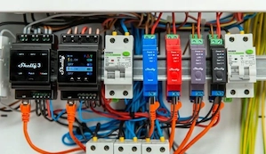 Professionelles 3-Kanal-Hutschienenrelais mit potenzialfreien Kontakten LAN-Anschluss, WLAN und Blue Bild 2