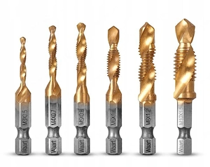 GEWINDEBOHRER M3-M10 6-teiliges Set f r Akkuschrauber oder Bohrmaschinen, Bohrer und Gewindebohrer 2 Bild 3