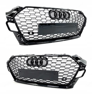 Zum Verkauf bieten wir einen neuen kompletten K hlergrill f r den Audi RS5 F5 8W6 B9  Black Edition  Bild 5