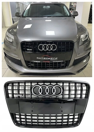 Zum Verkauf bieten wir einen neuen, kompletten Grill f r das Modell Audi Q7 4L0 S-line Gloss Black