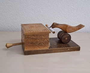 ZigarettenSPENDER Vogel Pick Holz