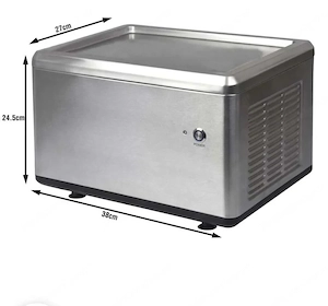Roll-Eismaschine mit Gefrierfl che aus Edelstahl, 27,2 x 38,1 x 24,6 cm, 120 W, 100 g 6 Min Bild 5