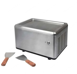 Roll-Eismaschine mit Gefrierfl che aus Edelstahl, 27,2 x 38,1 x 24,6 cm, 120 W, 100 g 6 Min