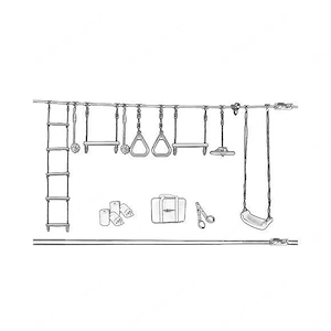 Outdoor Tragbarer Hindernisparcours fuer Kinder XXL Variante Bild 5
