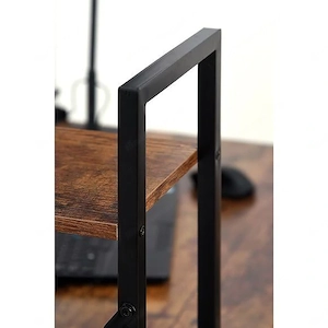 Design-Loft-Schreibtisch mit Regalen 120 x 60 x 75 braun Bild 4