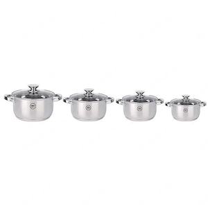 Premium-Set mit 4 Verso-Edelstahlt pfen, 8-teilig, mit Deckel Bild 6