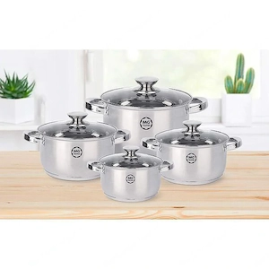 Premium-Set mit 4 Verso-Edelstahlt pfen, 8-teilig, mit Deckel Bild 5