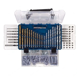 Im Set enthalten sind unter anderem Holzbohrer; Metall und Beton; 25-mm-Bits; 50-mm-Bits; 3 Arten vo Bild 3