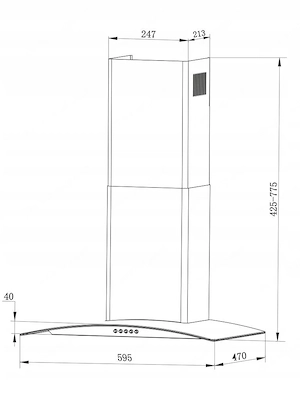 Sch ne, profilierte ESG-Scheibe (5 mm stark) passt perfekt in moderne und klassische K chen Bild 5