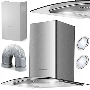 Sch ne, profilierte ESG-Scheibe (5 mm stark) passt perfekt in moderne und klassische K chen
