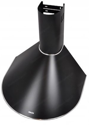 Haubentyp: Wand Breite (cm): 60 Geh usematerial: Stahl Material: Schwarzes Glas Besatz Kante: Silber Bild 4