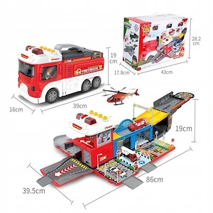 Spielplatz f r die Feuerwehr mit Doppelrutsche Bild 7
