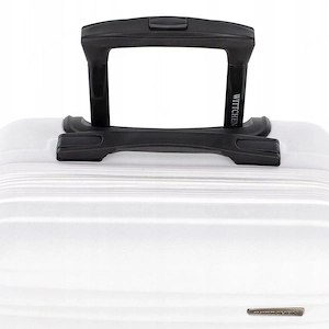 Gro er Premium-Koffer Reisekoffer ABS-Kunststoff 96l mit wei en Rippen Bild 7
