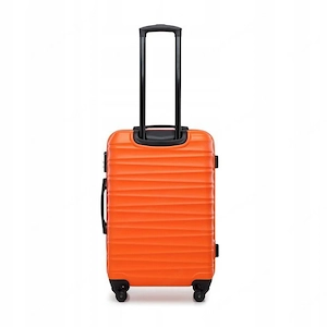 Gro er Premium-Koffer Reisekoffer ABS-Kunststoff 96l mit orangefarbenen Rippen Bild 5