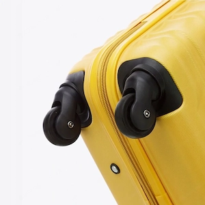 Premium Koffer Reisekoffer Bordkoffer mit Rippen ABS-Kunststoff 34l Gelb Bild 6