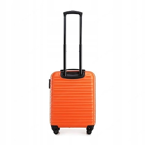 Premium Koffer Reisekoffer Bordkoffer mit Rippen ABS-Kunststoff 34l Orange Bild 3
