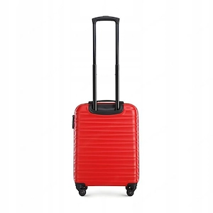 Premium Koffer Reisekoffer Bordkoffer mit Rippen ABS-Kunststoff 34l rot Bild 3