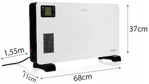 Heizkonvektorheizung ELEKTRISCHER HEIZKONVEKTORTHERMOSTAT 2300W mit Fernbedienung Set Touch Bild 3