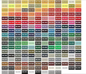 WICHTIG! Geben Sie im Kundenkommentar Ihre gew nschte RAL-Farbe aus Bild 2 an! 6x Original RAPTOR La Bild 3