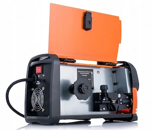 Eine halbautomatische Schwei maschine, die zum manuellen Elektroschwei en von Stahl mit selbstsch tz Bild 4