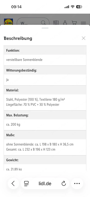 Garten-Doppelliege