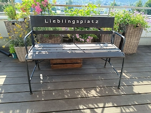 Gartenbank "Lieblingsplatz"