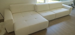 Couch Sofa Ecksofa Easycare White Weiß, 2024, 3-teilig, Lehnen verstellbar Bild 3