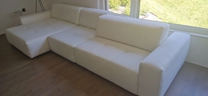Couch Sofa Ecksofa Easycare White Weiß, 2024, 3-teilig, Lehnen verstellbar Bild 4