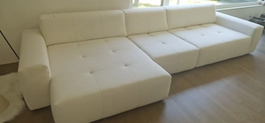 Couch Sofa Ecksofa Easycare White Weiß, 2024, 3-teilig, Lehnen verstellbar Bild 2