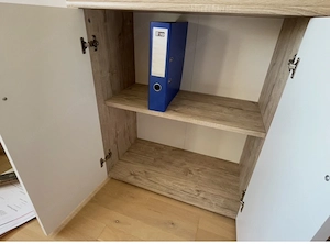 Vorzimmer- Büromöbel-Set im modernen Weiß-Eiche-Dekor Bild 5