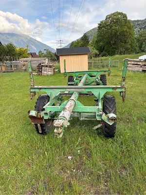 Holzanhänger Rungenanhänger Bild 2