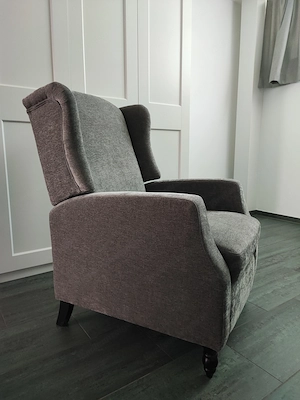 Gemütlicher Relaxsessel in grau Bild 2