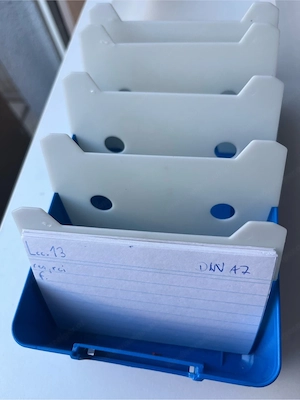 Karteikartenbox DIN A 7 mit 5 Reitern Bild 5