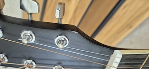 Elektro Akustik Westerngitarre schwarz Bild 5