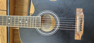 Elektro Akustik Westerngitarre schwarz Bild 2