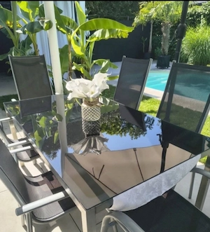 Kartentisch mit gartenstühlen Bild 3