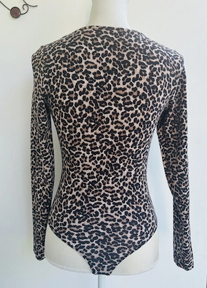 Damen langarm Body mit Leopardenmuster von Pigalle Bild 3