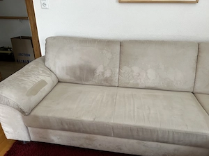 **Beige Couch zu verschenken   Selbstabholung** Bild 2