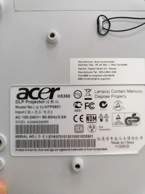 ACER DLP Projektor H5360 plus Reflecta Silber Leinwand. Bild 4