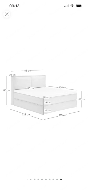 Kopfteil Boxspringbett Bild 2