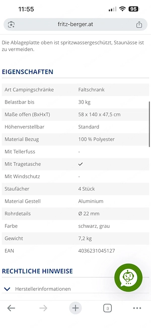 Berger Campingschrank Gr.M Bild 4