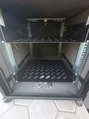 Serverschrank mit Glastür (BxTxH) 600mmx800mmx600mm Bild 3
