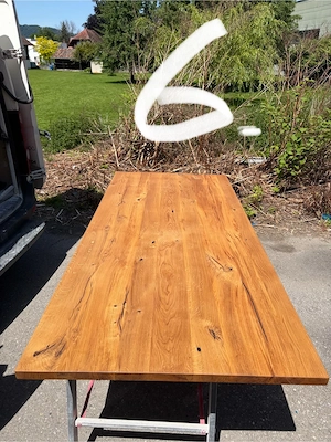 Original Nouvion Massivholz Tischplatten aus hochwertiger Eiche. Bild 8