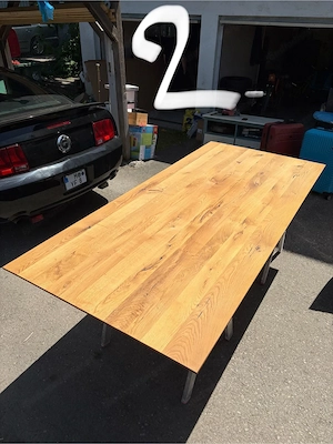 Original Nouvion Massivholz Tischplatten aus hochwertiger Eiche. Bild 2