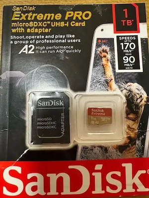 Micro SD Speicherkarte Sandisk Extreme 1TB