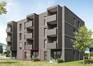 Neubau 1 1 2-Zimmer-Apartment im EG mit Terrasse in Top Lage Nähe Messepark in Dornbirn