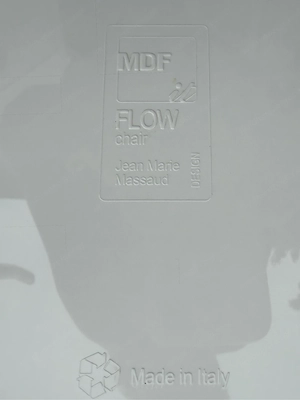 3x hochwertige Designer-Stühle | MDF Italia Flow Chair | Weiß Bild 3