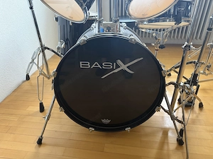 Komplettes Schlagzeug Set von Basix inkl. Becken & Hocker Bild 2