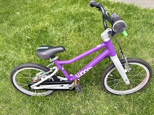 Woom 3 lila Kinderfahrrad 16 Zoll Bild 4