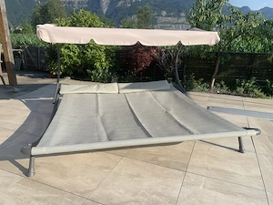 Doppelliege für den Garten